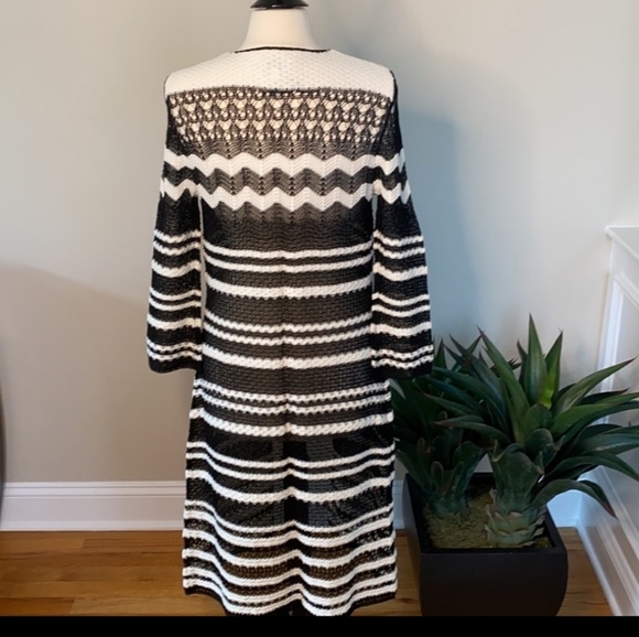 CHICO'S Crochet Knit Cardigan Duster - Picture 3 of 8